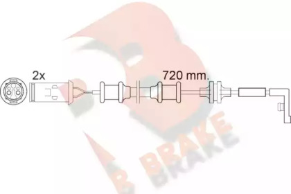 R BRAKE 610444RB